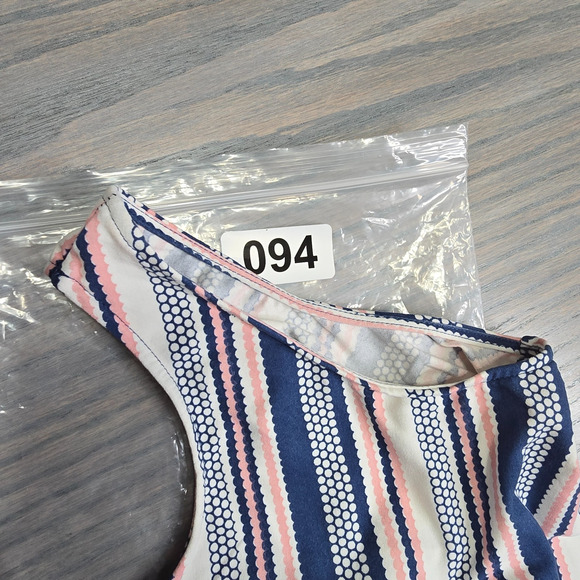 Derek Heart Striped Mini Dress Thin Light Comfortable Fitted Sporty Size M - Picture 7 of 7